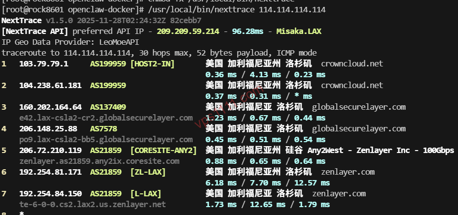 Classification of global ISP route tracing tools and NextTrace client interface