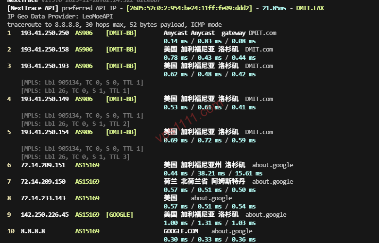 NextTrace Linux 终端回程路由追踪与 ASN 数据可视化展示