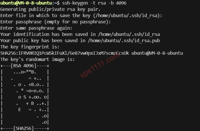 Ejemplo de comando para generar claves Ed25519 con ssh-keygen
